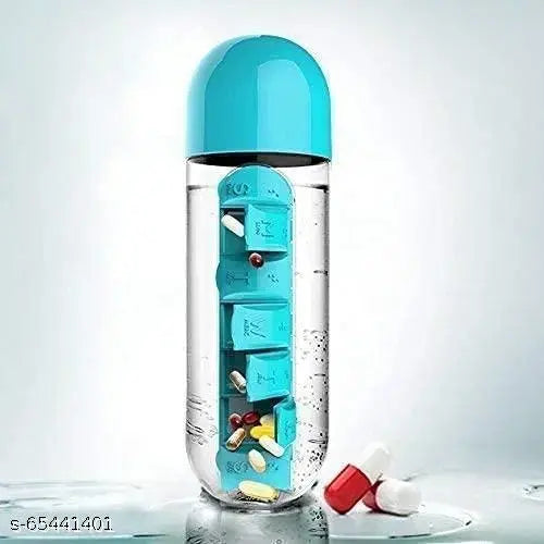 Pill Bottle Pill Organizer Water Bottle